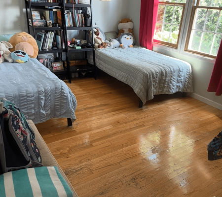 Bedroom after cleaning