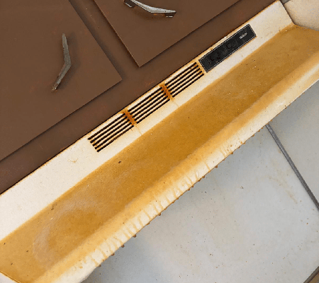 Range hood before cleaning