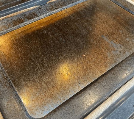 Oven before cleaning