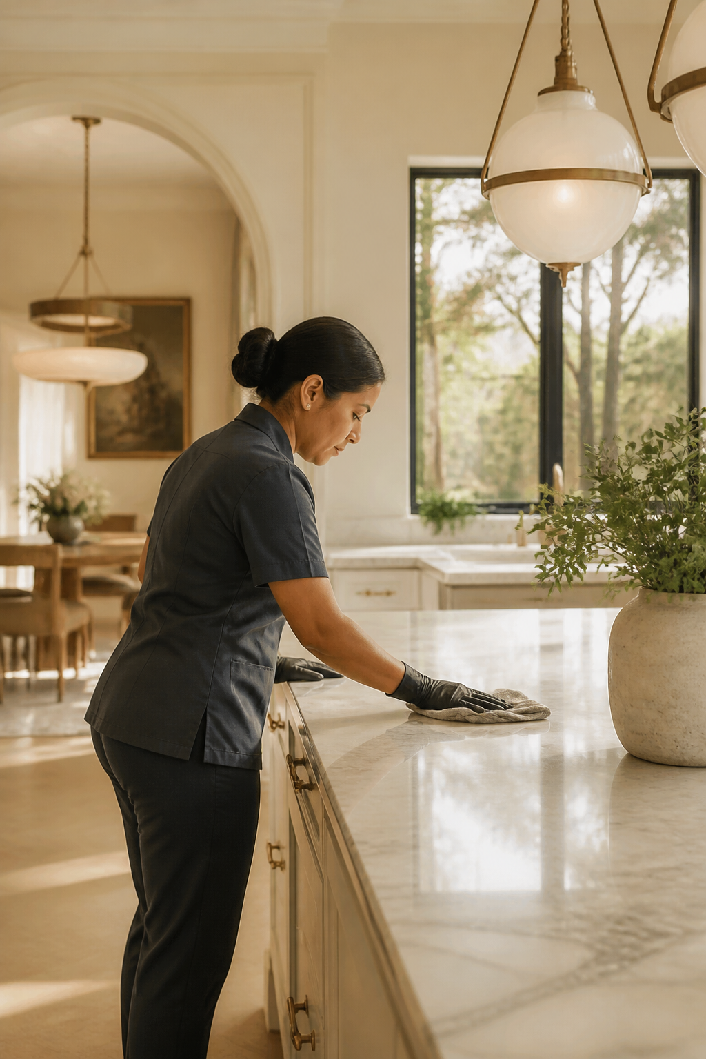 SLF Cleaning professional at work